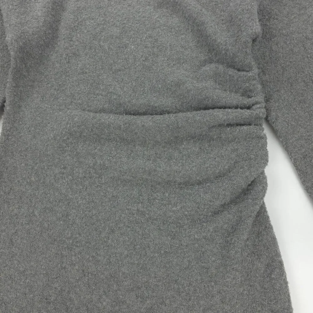 NEW Abercrombie Off-The-Shoulder Boucle Maxi Sweater Dress Clean Girl 90s Y2k LT